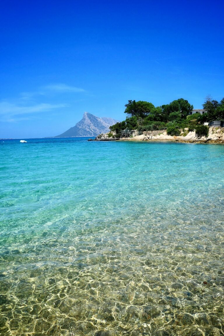 tavolara sardinia beach of murta maria viw