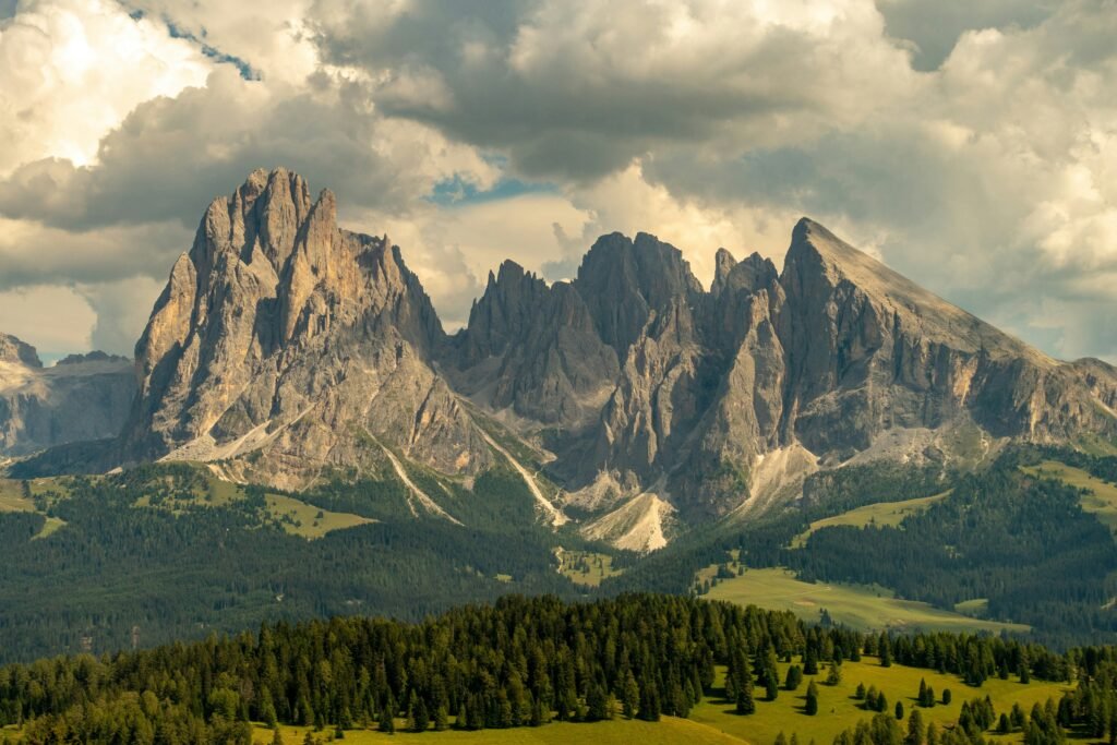 A breathtaking alpine landscape at Dolomitas